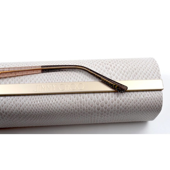 JIMMY CHOO LESSIE/S HUDE GLITTER GREY WOMEN'S SUNGLASSES - Picture 10 of 14